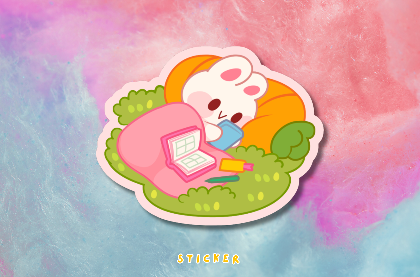 Bunny Book Time Sticker PATREON EXCLUSIVE - January 2026