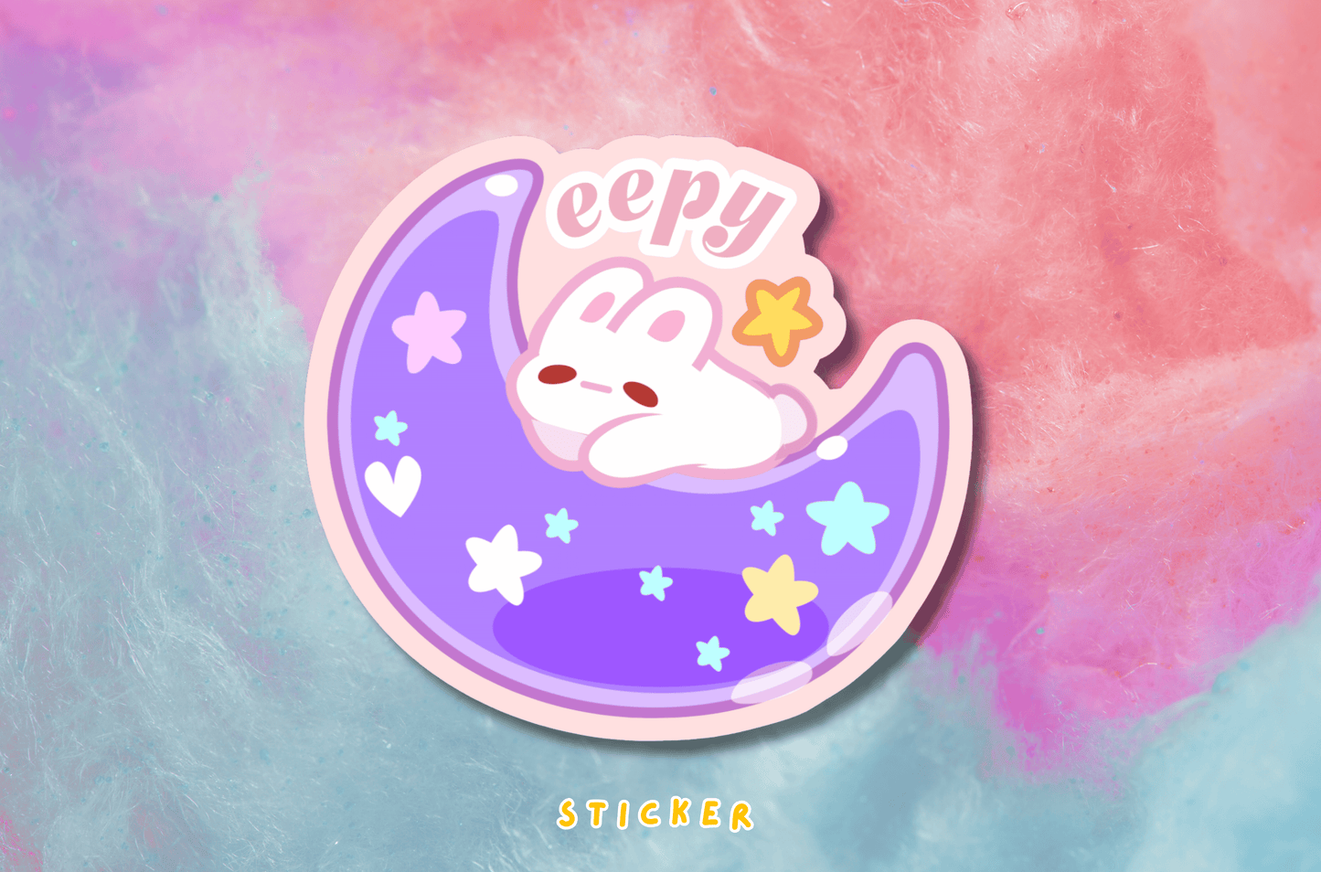 Eepy Bunny Moon Sticker PATREON EXCLUSIVE - August 2026