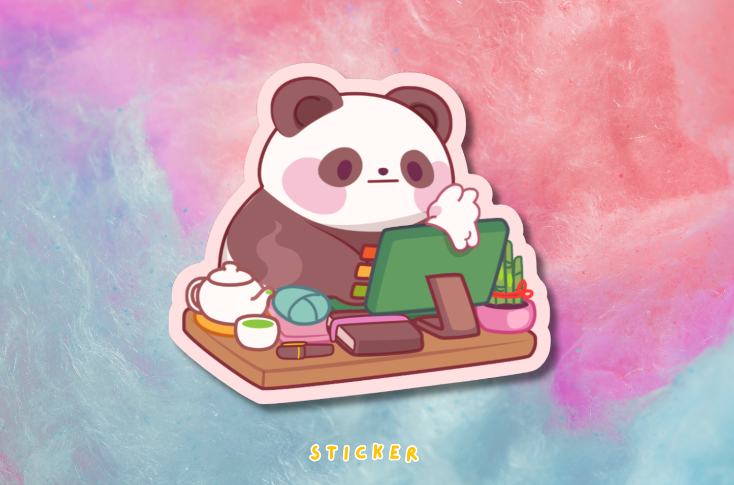 Panda Desk Daydream Sticker PATREON EXCLUSIVE - January 2026