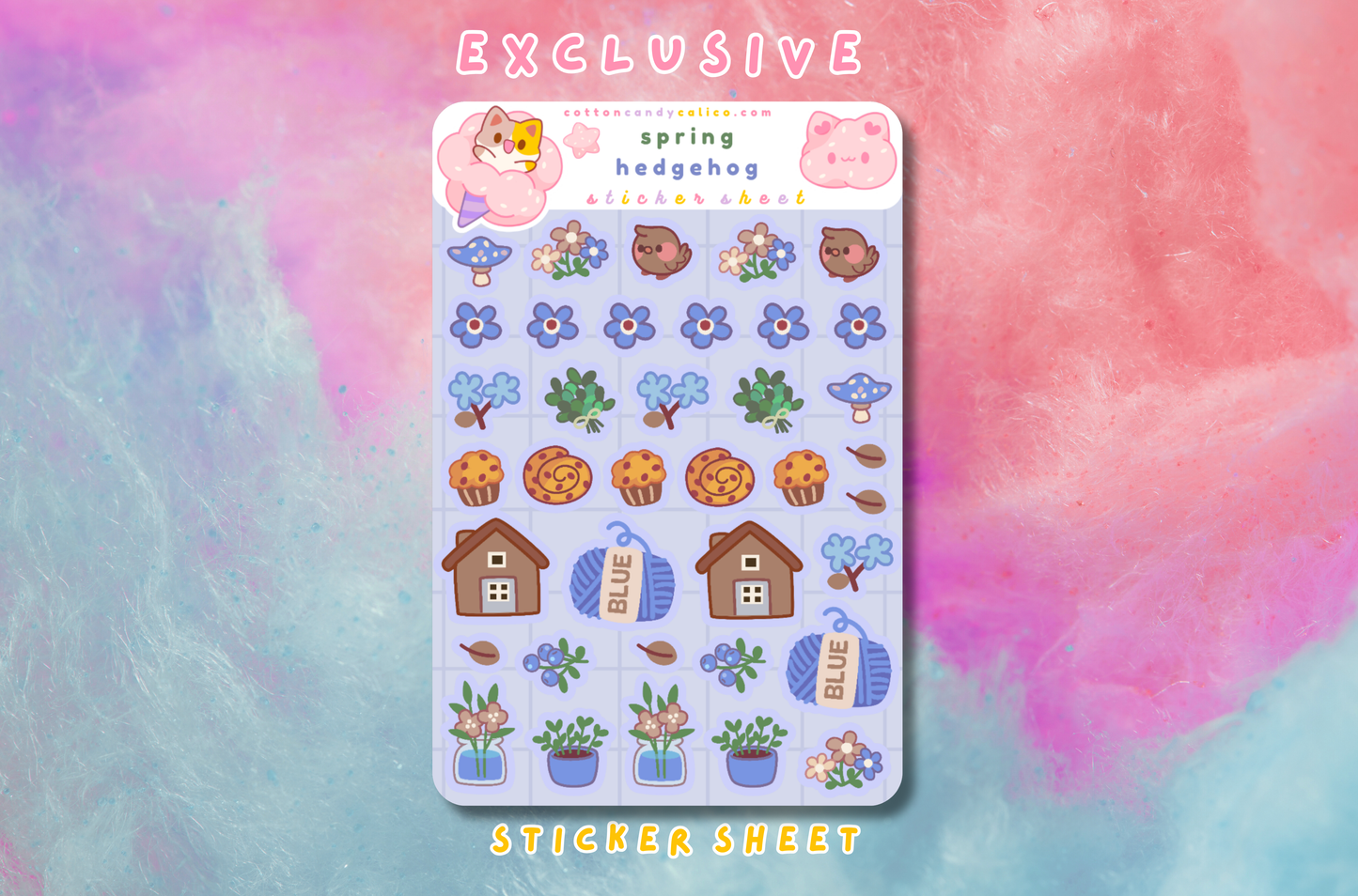 Spring Hedgehog Deco Sheet PATREON EXCLUSIVE - April 2026