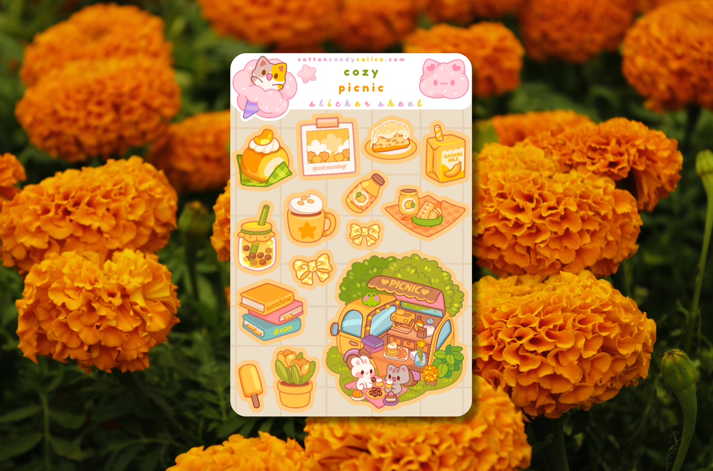 Cozy Picnic Sticker Sheet