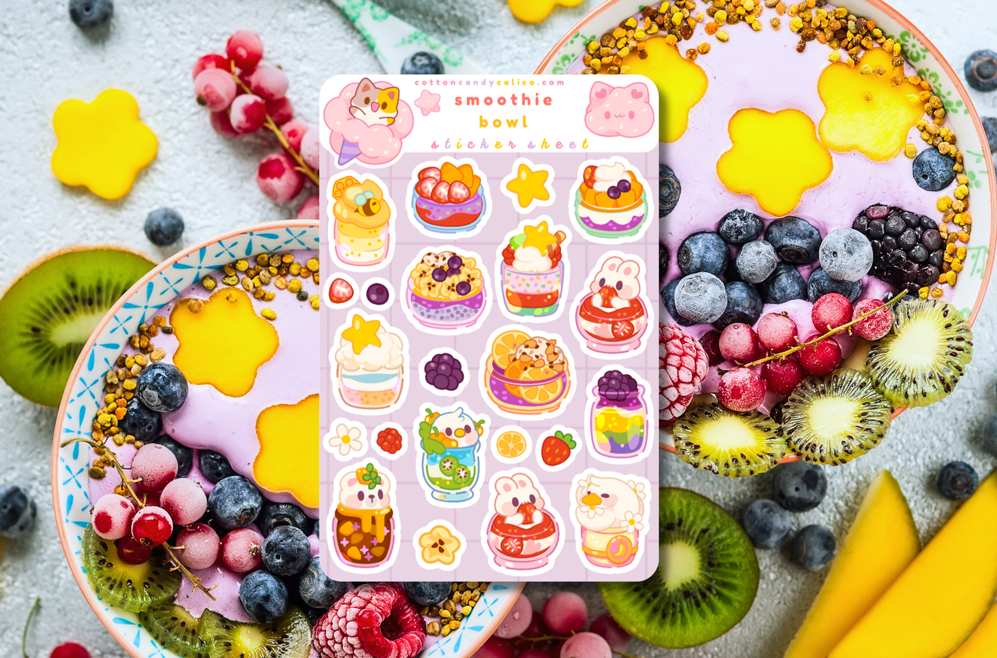 Smoothie Bowl Sticker Sheet