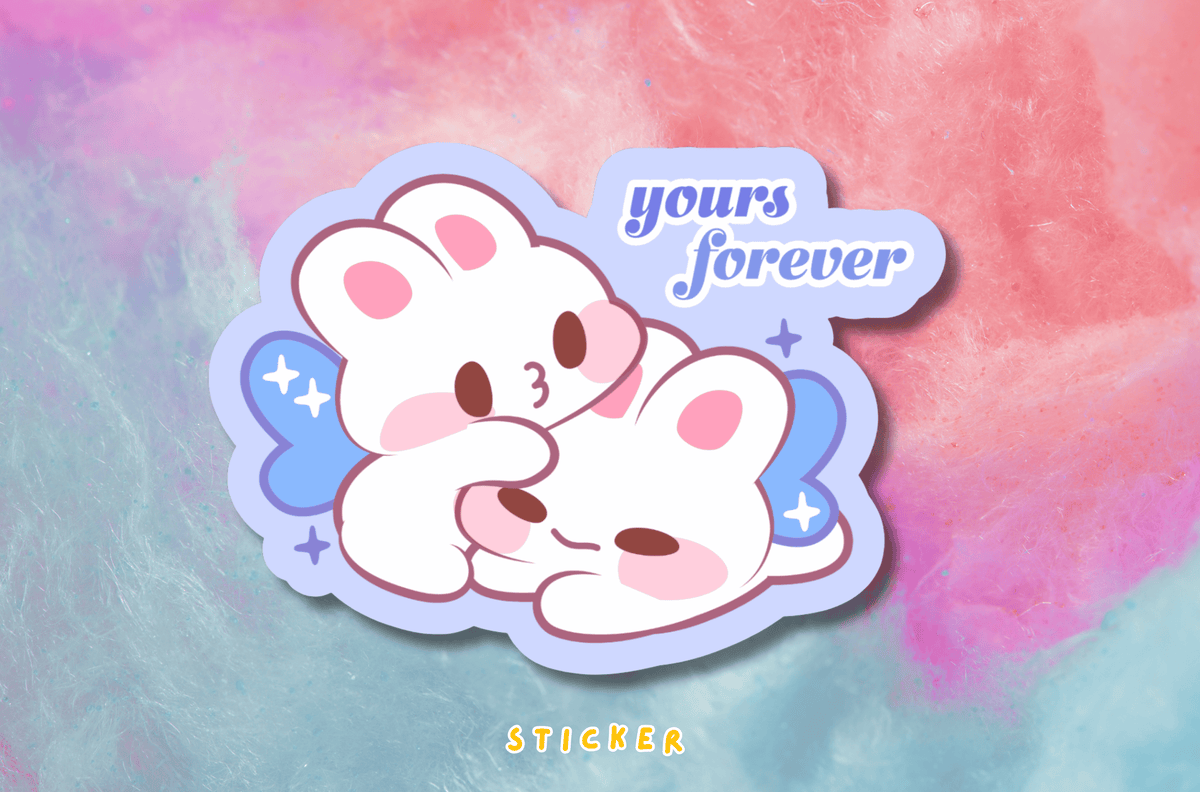 Fairy Bunny "Yours Forever" Sticker PATREON EXCLUSIVE - August 2026