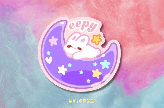 Eepy Bunny Moon Sticker PATREON EXCLUSIVE - August 2026