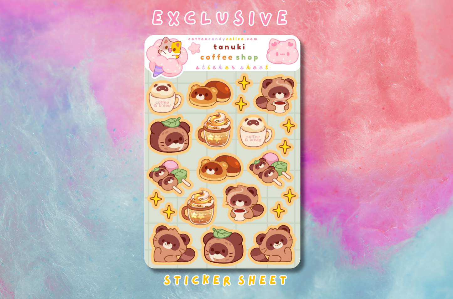 Tanuki Coffee Shop Deco Sheet PATREON EXCLUSIVE - July 2026