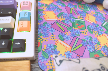 Library Violet Spring Bloom Mouse Pad