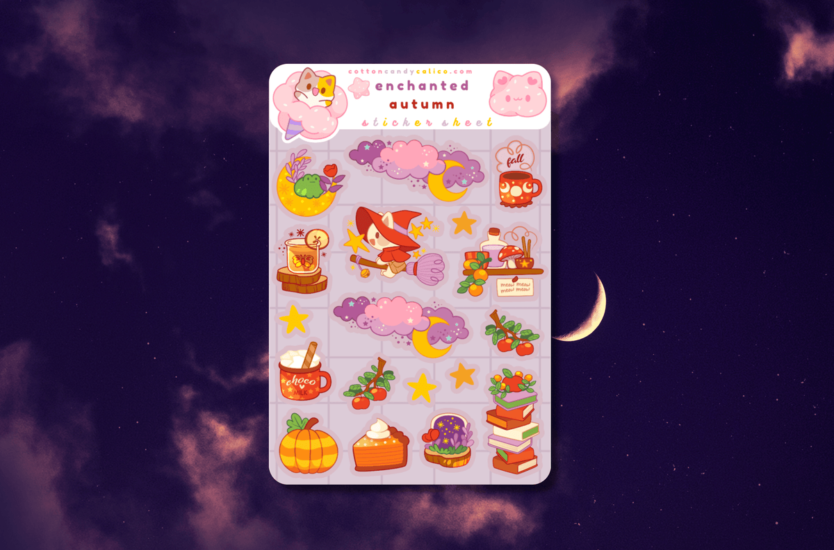 Enchanted Autumn Sticker Sheet