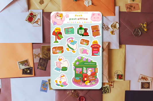 Duck Post Office Sticker Sheet