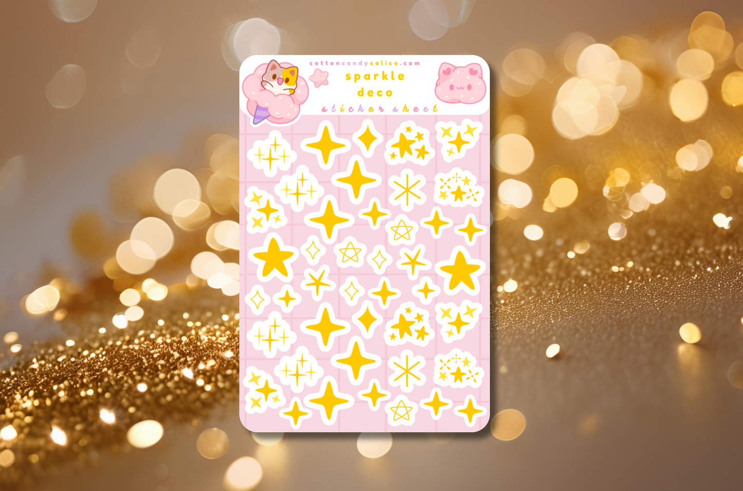 Sparkle Deco Sticker Sheet
