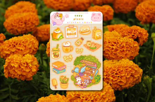Cozy Picnic Sticker Sheet