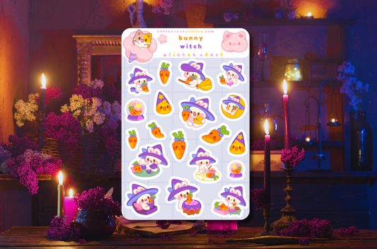 Bunny Witch Sticker Sheet