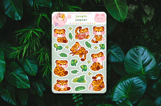 Jungle Jaguar Sticker Sheet