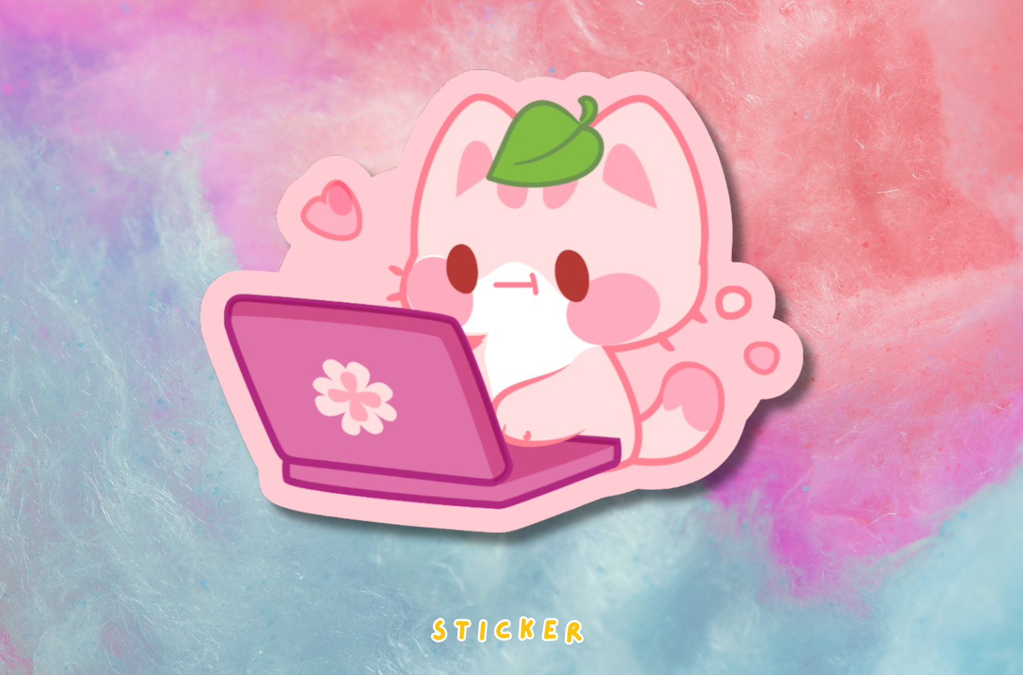 Sakura Laptop Cat Sticker PATREON EXCLUSIVE - May 2026