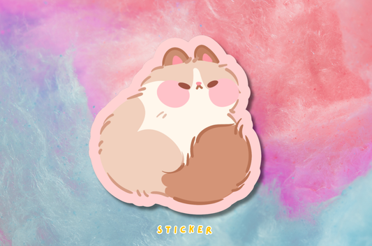 Fluffy Ragdoll Sticker PATREON EXCLUSIVE - June 2026
