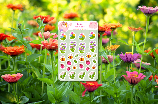 Deco Flowers Mini Sticker Sheet