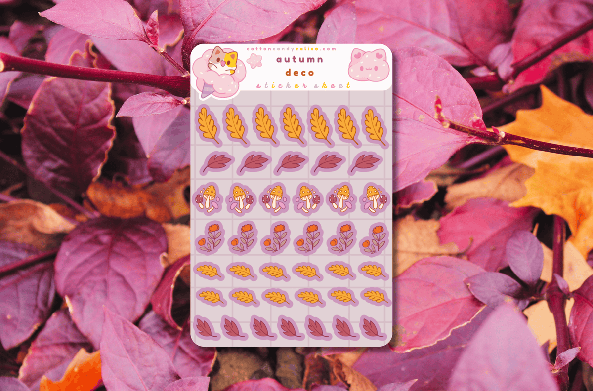 Autumn Deco Sticker Sheet