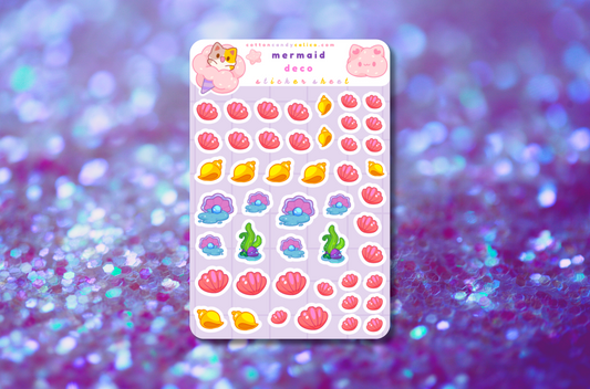 Mermaid Deco Sticker Sheet