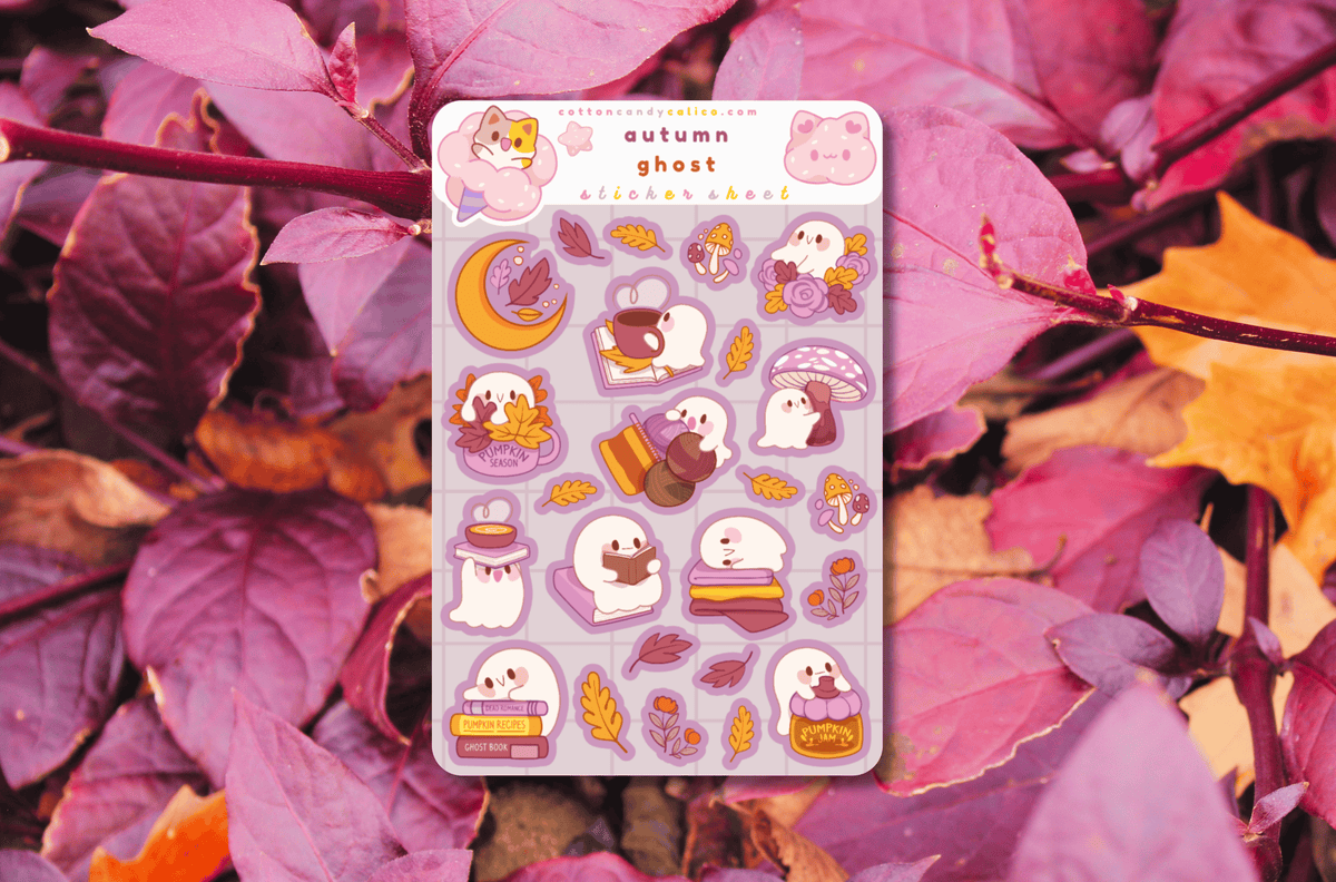 Autumn Ghost Sticker Sheet