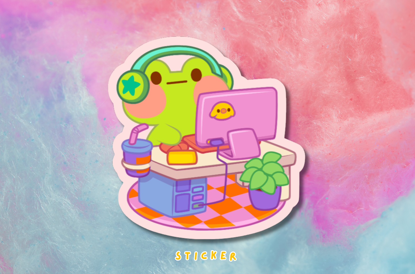 Studio Gamer Frog Sticker PATREON EXCLUSIVE - February 2026