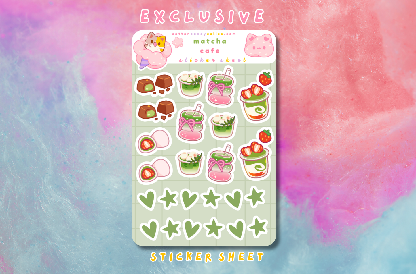 Matcha Cafe Deco Sheet PATREON EXCLUSIVE - March 2026