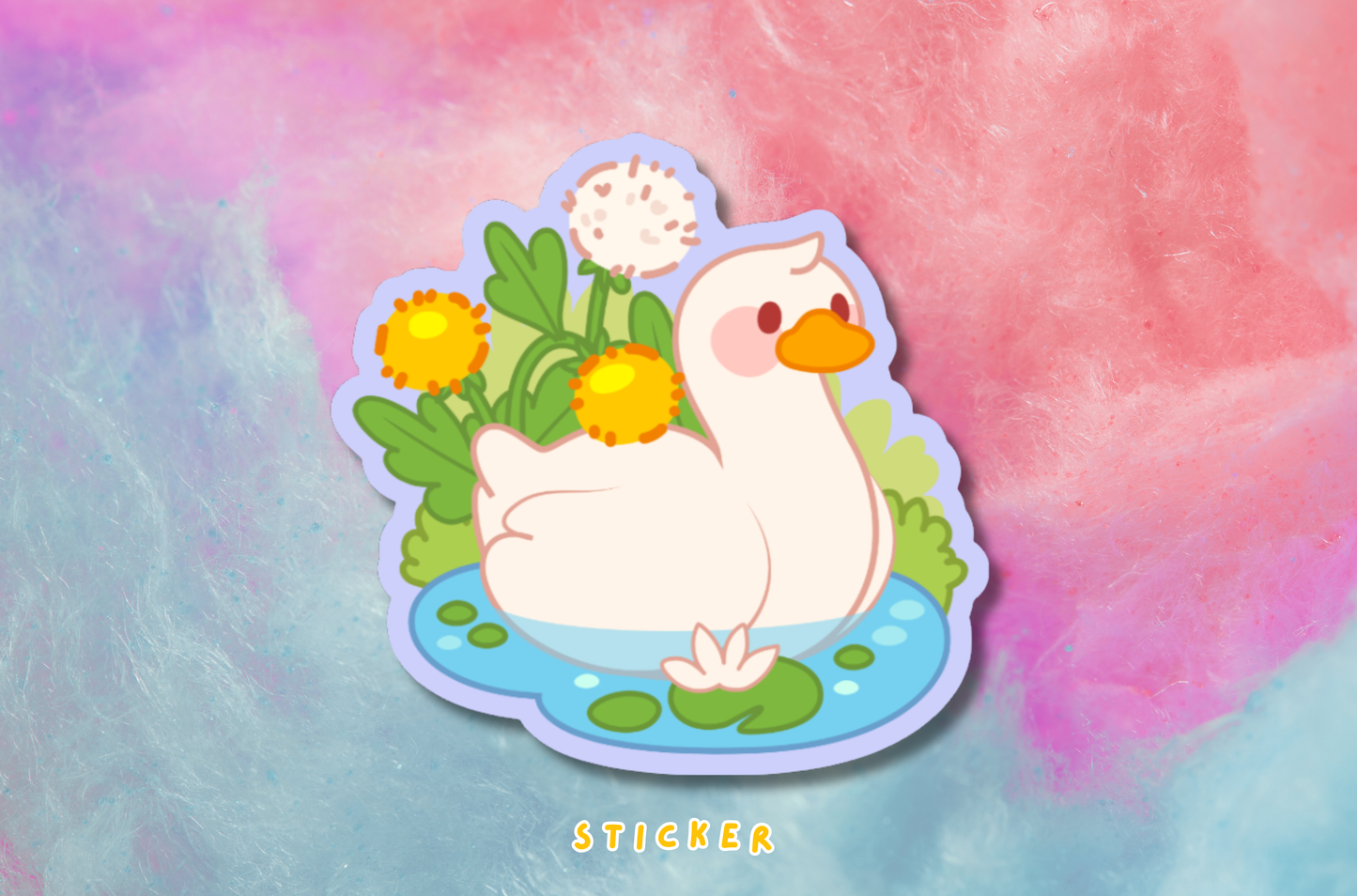 Spring Swan Sticker PATREON EXCLUSIVE - April 2026